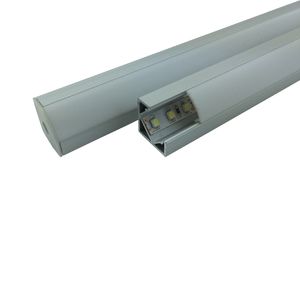 10 X 1M sets/lot 30 degree corner profile led strips and V Shape aluminium led profile for led kitchen or cabinet lights