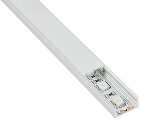 Juegos de 10X1 M/lote de luz led de perfil de aluminio anodizado tipo U y perfil para tira de led extruido smd5630 para luces de suelo o pared