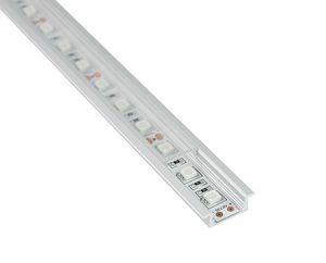 10 X 1 M juegos / lote Perfil de aluminio tipo T anodizado de China y canal de aluminio para luces de piso de tira de led smd5050