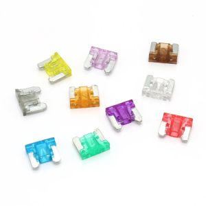 100/50pcs Camión de automóviles Fusibles de micro blade 2a 3a 5a 7.5a 10a 15a 20a 25a 30a 35a amp mini tamaño fusible caja de plástico con clip