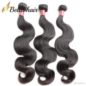 Bella Hair 830 faisceaux de cheveux péruviens non transformés tissage de cheveux naturels noir vague de corps trame de cheveux humains 3pc lot livraison gratuite julienchina