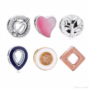 100% 925 Sterling Silver Reflexions Tiny Charm pour les bijoux européens Pandora Reflexions Mesh Bracelets
