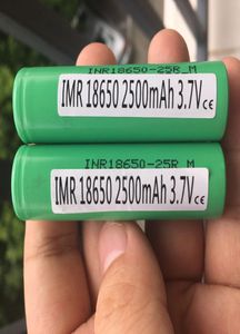 100 Auténticos Samsung 25R 2500MAH 30A 18650 Batería Batterías recargables VS 30Q para ECIG VW MOD FEDEX 6044997