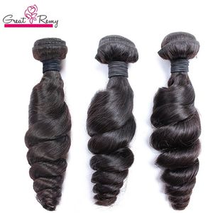 greatremy 100 trame de cheveux humains brésiliens 3 bundles remy trame de cheveux humains lâche vague drop shipping couleur naturelle teintable pas cher faisceaux de cheveux