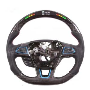 Volante 100% de fibra de carbono para Ford Focus RS MK3 LED Performance Car Wheel
