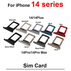 Plateau Sim double/simple 100% authentique, nouveau support de carte Sim, pièces de rechange pour iPhone 14 / 14 PLUS 14 Pro Max