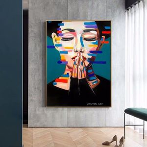 100% Pintura de lona pintada a mano Picasso Famoso estilo de arte para sala de estar Decoración del hogar Fotografías de la pared de la pared Z236o