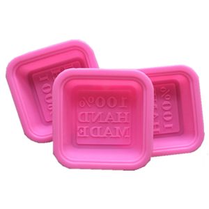 Moldes de jabón 100% hechos a mano, moldes de silicona cuadrados, molde para hornear, herramienta de fabricación de arte artesanal, molde de pastel DIY DH975