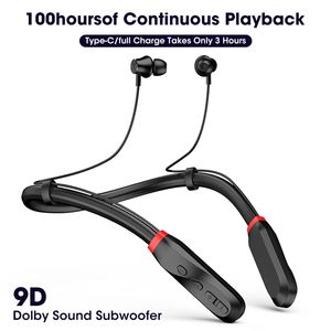 Reproducción de 100 horas Auriculares Bluetooth Bass Wireless I35 Auriculares Banda para el cuello 5.1 Auriculares con micrófono 9D Auriculares estéreo Auriculares para teléfonos inteligentes Android IOS