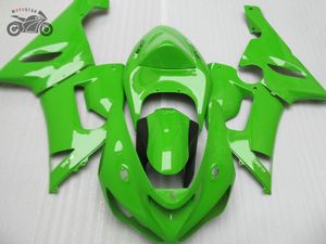 Kits de carenado chinos personalizados gratis para Kawasaki Ninja ZX6R 2005 2006 ZX636 636 ZX-6R 05 06 piezas de carenado de motocicleta verde brillante