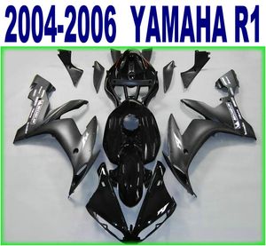 Juego de carenados de precio más bajo de moldeo por inyección 100% para YAMAHA 2004 2005 2006 YZF R1 kit de carenado de motocicleta negro mate 04-06 yzf-r1 RY35