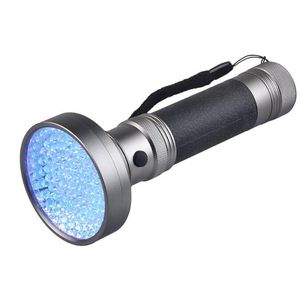 100 LED lampe de poche UV multifonctionnel étanche Blacklight Torch Lights durable Banknote Inspection Fluorescent Agent Detection Flashlights