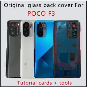 100% New Arriving For Xiaomi POCO F3 5G Battery Cover, poco f3 back glass cover, Pocophone Replacement Parts