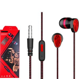 100% nouveau casque filaire hi-fi écouteurs intra-auriculaires stéréo à distance 3,5 mm écouteurs avec microphone écouteurs de musique pour iPhone Samsung Huawei LG tous les smartphones