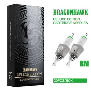 100% d'origine Dragonhawk aiguilles de maquillage permanentes cartouche de tatouage RM avec étui en silicone 20pcsbox aiguille de cartouche de tatouage 240322