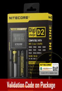 100 Nitecore Original D2 Chargeur intelligent Universal Battery Charger LCD Charger d'affichage pour 26650 18650 18350 16340 14500 10440 etc4718899