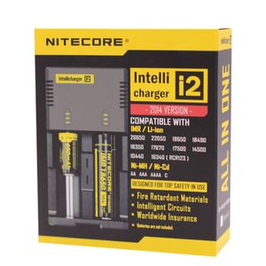 100% Original Nitecore nouveau I2 Digicharger LCD affichage chargeur de batterie universel Nitecore i2 chargeur VS Nitecore i2 D2 D4 UM10 UM20