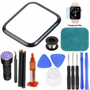 100% d'origine avant LCD Couvercle en verre de remplacement UV Kit de réparation d'écran tactile UV pour Apple-Watch 2/3/4/5/6 38/40/42/44mm