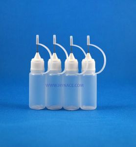 100 pièces 10 ML flacon compte-gouttes en plastique LDPE de haute qualité avec capuchon d'aiguille en métal pour bouteilles compressibles de vapeur ecig laboratoire9940382