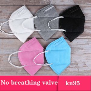 KN95 Mask Factory 95% Filtre masque coloré Respirateur respiratoire à charbon actif Valve 6 couches masque facial design adulte-adulte en stock top vente