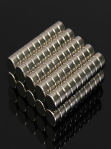 Lote de 100 unidades de imán cilíndrico fuerte N52, imán de neodimio de tierras raras, 6mm x 3mm, 7531902