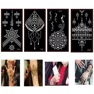 100 pièces en gros de l'india arabe mandala au tatouage de tatouage pour la douleur corporelle mehndi