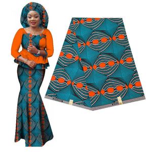 100% poliéster Ankara estampados africanos patrón tela de cera costura vestido de fiesta Tissu artesanía hacer Patchwork taparrabos Pagne 210702