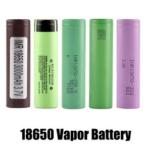 100 Top Quality 18650 Battery Hg2 30Q VTC6 3000mAH NCR 3400mAH 25R 2500MAH E CIG MOD RECHARGable Liion Cell3348398