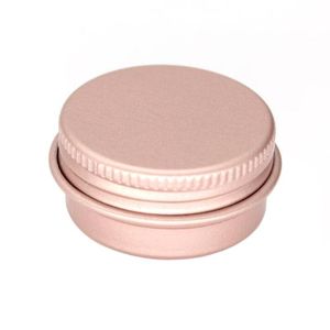 100x15g 10g 30g vide Mini Pot de crème en aluminium or Rose Pot Nail Art maquillage brillant à lèvres vide cosmétique boîtes en métal conteneurs