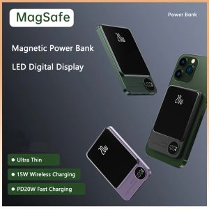 Chargeur sans fil magnétique Qi 10000mAh, Power Bank PD 22.5W, charge rapide, Portable, pour iPhone 14, Samsung Huawei