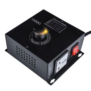 Controlador de velocidad variable de CA de 10000W 120V-220V 15A, Velocidad del ventilador Controlador de velocidad del motor para el motor eléctrico Eu enchufe