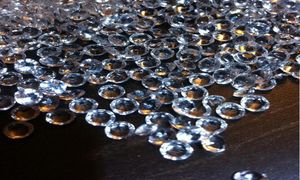 1000pcs 10 mm Confettis diamant en acrylique transparent pour la table de décoration de mariage disperse6138353