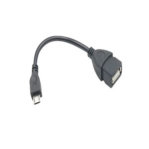 Adaptateur USB A femelle vers Micro USB mâle à 5 broches, câble de chargeur de données hôte OTG, 1000 pièces/lot
