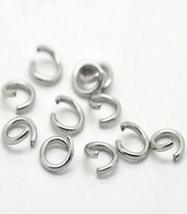 1000 pièces sacs entier mince 035mm taille anneau de saut en acier inoxydable anneaux fendus bijoux à bricoler soi-même résultats 2363331