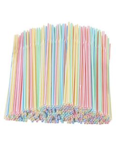 100200 piezas de pajitas desechables flexibles de plástico para beber colorido a rayas para la boda de la boda accesorios de la fiesta de la fiesta de cumpleaños22102375641508