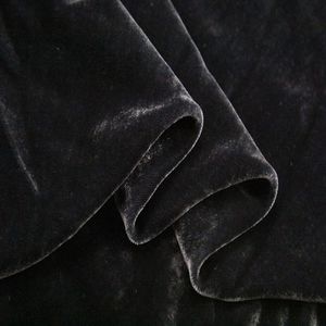 100 cm * 140 cm Noir blanc Viscose VELVET VELVET TEST LUXINE ROBE MATÉRIELLE