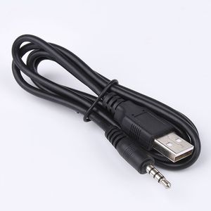 Câble adaptateur universel 2 en 1 Aux Audio 100mm vers USB mâle, cordon de chargement, ligne de fil, 3.5cm