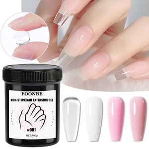 100g Non Stick Hand Solid Extension Gel Clear Nude Nude Pink Extending Gel Gel Gel Gel Gel Fácil de operar Usuario 231227