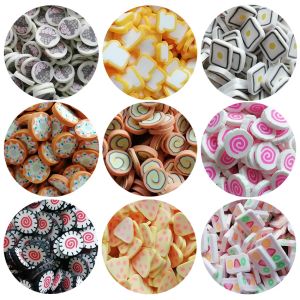 100g Slime Supplies Craft Candy Sweet Fruit Cake Toast Polymer Polymer Clay Slices Sprinkles