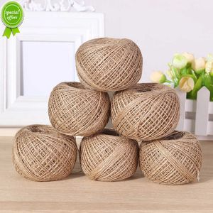 100 M/Roll Long Ficelle De Jute Naturel Toile De Jute Lin Corde Rustique Corde De Chanvre Cadeau Emballage Chaîne Fil Pour DIY Décor À La Maison Accessoires