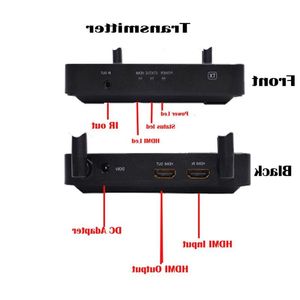 Livraison gratuite 100M sans fil HD-MIExtender 24GHz / 5GHz 1080P Wifi HD-MI13 émetteur-récepteur audio-vidéo avec prise en charge IR HDCP1 Bumd