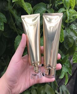 100ml Gold Plastic Soft Bottle de 100 g Cosmética Facial Creamer Cream Tube Squeeze Shampoo Botellas de la loción Silver Empaquetaje Cont7571221