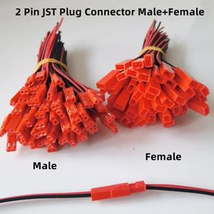 Connecteur JST à 2 broches, 100mm, 150mm, mâle et femelle, câble pour jouets RC, batterie, lampe LED