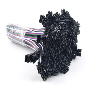 100 paires 5 broches JST SM mâle femelle connecteur câble de connecteur LED avec 15 cm de Long fil pour bande de LED 5050 SMD RGBW RGBWW