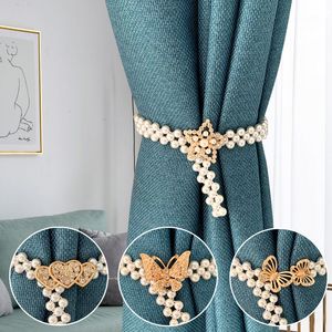 100Pc Curtain Tieback High Quality Elastic Holder Hook Buckle Clip Pretty and Fashion Polyester Decorative Home Accessorie