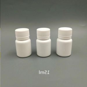 100pcs 15ml 15g 15cc PE bouteille de médecine en plastique bouteilles de pilule en plastique avec bouchon à vis scellant en aluminium pour pilule, capsules, vitamine Xtlxg