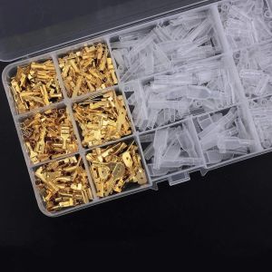 100pcs 2,8 mm 4,8 mm 6,3 mm printemps femelle mâle mâle bornes à cornih