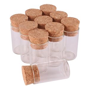 100 pièces 6 ml taille 22*40mm petit Tube à essai avec bouchon en liège bouteilles pots à épices flacons bricolage artisanat