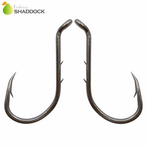 100pcs 8299 High Carbon Steel Fishing Hooks Black Offset Barbed Shank Baitholder Octopus Beak Bait Fishing Hook Size 1 2 3 4