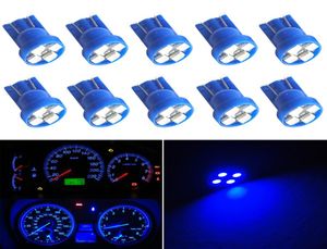100 Uds bombillas T10 para coche 168 grupo de instrumentos de calibre azul tablero 4SMD luz LED para coche Carstyling1027908